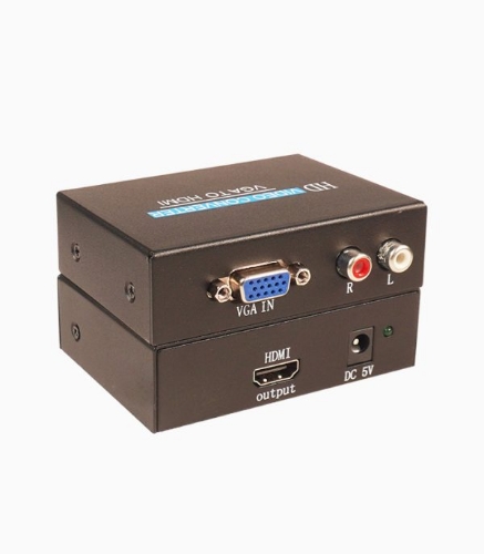تصویر  مبدل VGA به HDMI کی نت K-COVGA2HD2 همراه آداپتور