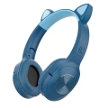 تصویر  هدفون بی سیم بچگانه طرح گربه مدل XY-204