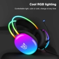 تصویر  هدست گیمینگ با سیم اونیکوما مدل X25 RGB