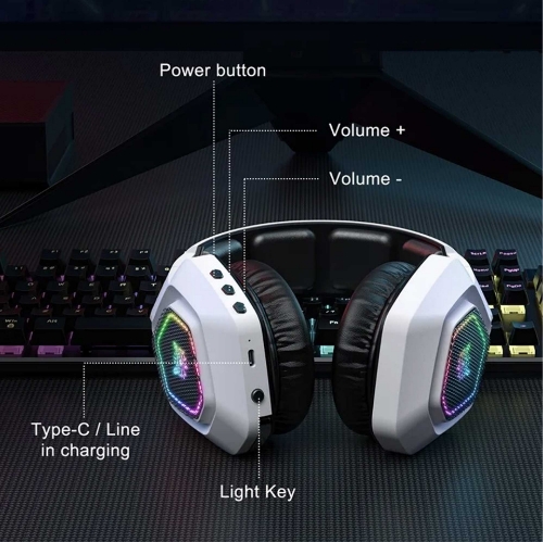 تصویر  هدست گیمینگ بی سیم اونیکوما مدل B100 RGB