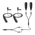 تصویر  میکروفون یقه ای بی سیم کیمافون مدل KM-G130-1