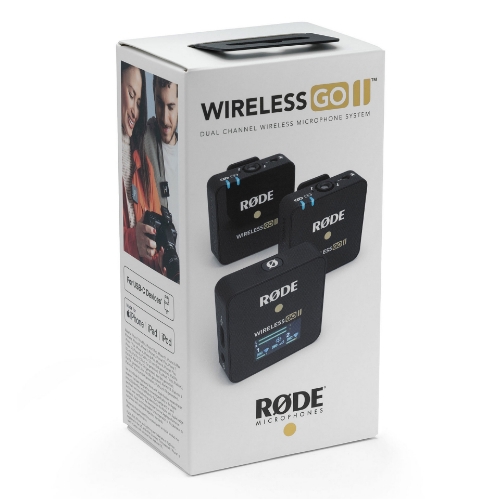 تصویر  میکروفون یقه ای بی سیم دو میکروفونه رود مدل WIRELESS GO II