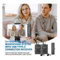 تصویر  میکروفون یقه ای بی سیم بویا مدل BY-WM4 PRO-K6 رابط Type-C