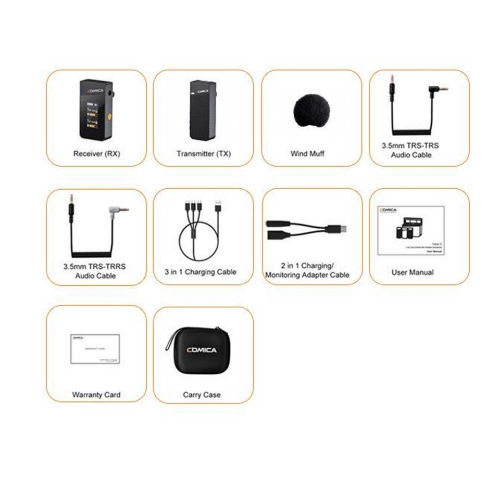 تصویر  میکروفون یقه ای  بی سیم کامیکا مدل Vimo C1