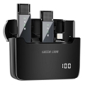 تصویر  میکروفون یقه ای بی سیم گرین لاین مدل GN2IN1DDMLTBK 2in1 رابط Lightning