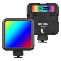 تصویر  نور ثابت مخصوص موبایل و دوربین شارژی مدل N69 RGB