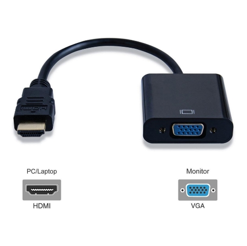 تصویر  تبدیل HDMI به VGA به همراه کابل AUX - بدون پاور