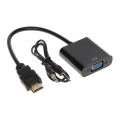 تصویر  تبدیل HDMI به VGA به همراه کابل AUX - بدون پاور