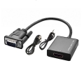 تصویر  تبدیل VGA به HDMI همراه با کابل AUX و پاور