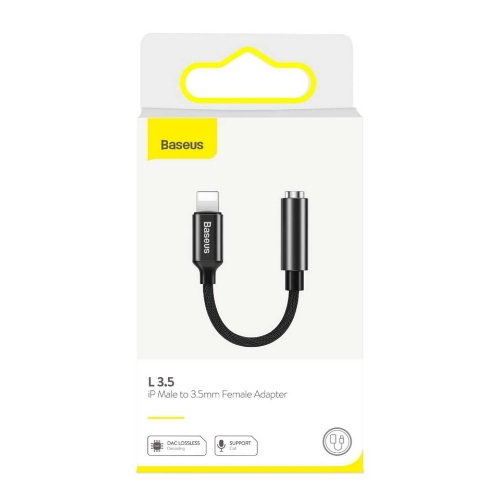 تصویر  کابل تبدیل Lightning به جک 3.5 میلی متری(مادگی) باسئوس مدل CALL3 L 3.5