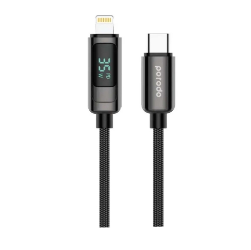 تصویر  کابل تبدیل Type-C به Lightning پرودو مدل PD-35WAPD-BK طول 1.2 متر