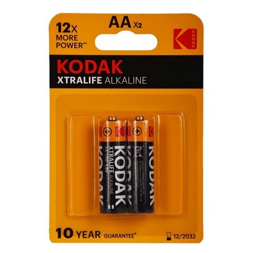 تصویر  باتری آلکالاین قلمی(AA) کداک مدل XTRALIFE بسته 2 عددی