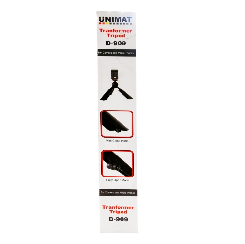 تصویر  سه پایه نگهدارنده رومیزی موبایل و دوربین یونیمات مدل D-909