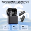 تصویر  میکروفون یقه ای بی سیم بویا مدل V3 COMBO رابط Type C و Lightning