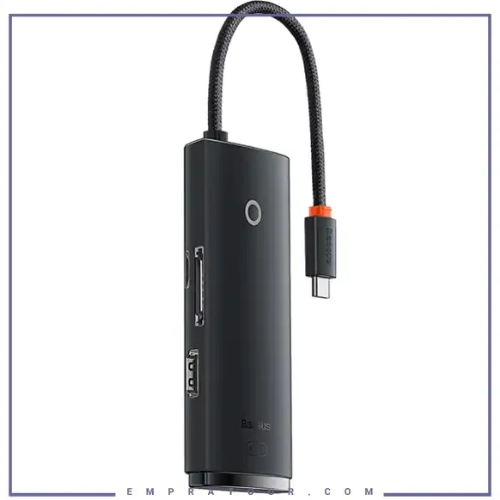 تصویر  هاب 6 پورت USB-C باسئوس مدل BS-OH019