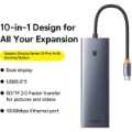 تصویر  هاب 10 پورت Type-C باسئوس UltraJoy Series BS-OH161 B0005280C811-00