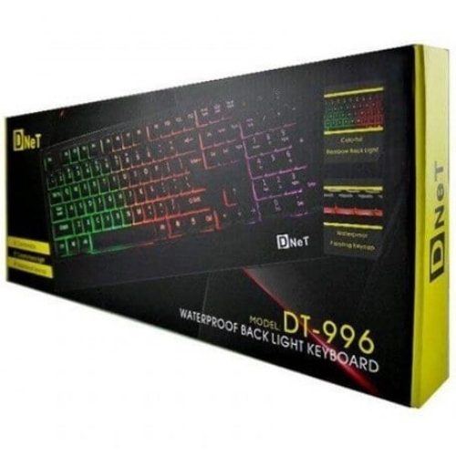 تصویر  کیبورد گیمینگ دی نت مدل DT-996 با سیم RGB