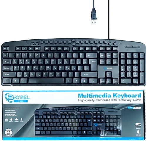 تصویر  کیبورد سیم دار BAYBEL K-202