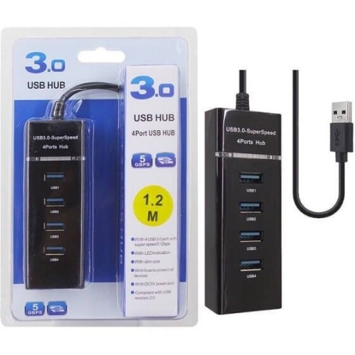 تصویر  هاب 4 پورت و مبدل4port 3.0 usb hub