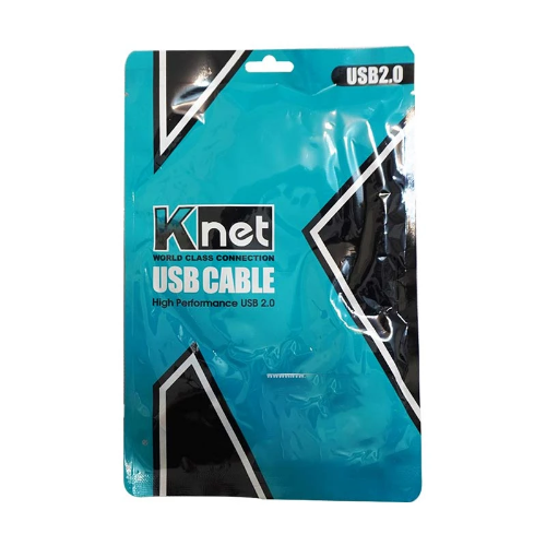 تصویر  کابل دو سر USB2.0 ( لینک) به طول 0.6m کی نت
