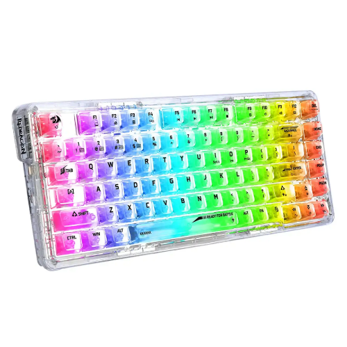 تصویر  کیبورد بی سیم گیمینگ ردراگون مدل ELF PRO K649 CT