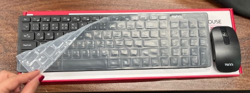 تصویر  کیبورد و ماوس بی‌سیم تسکو مدل TKM7026W