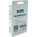 تصویر  شارژر موبایل کی نت Usb-c wall charger مدل k-wcuauc20w