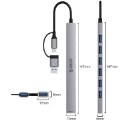 تصویر  هاب USB ۷ پورت اوریکو مدل YSA2-U3