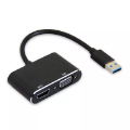 تصویر  مبدل USB 3.0 به HDMI و VGA کی نت K-CO81