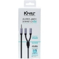 تصویر  تبدیل 1 نر به 2 ماده AUX کی نت مدل K-CS12MF03 طول 0.3 متر