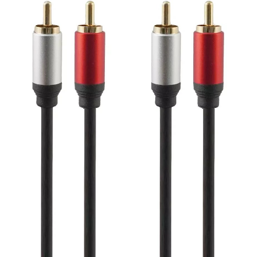 تصویر  کابل صدا 2 به 2 RCA کی نت 5 متری مدل K-C138 کد K-CSRCA050