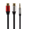 تصویر  کابل 1 به 2 صدا کی نت K-C135 جک 3.5 به RCA ماده